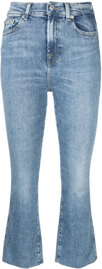 7 For All Mankind Cropped jeans Blauw