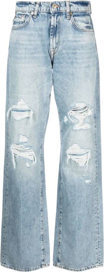 7 For All Mankind High waist jeans Blauw