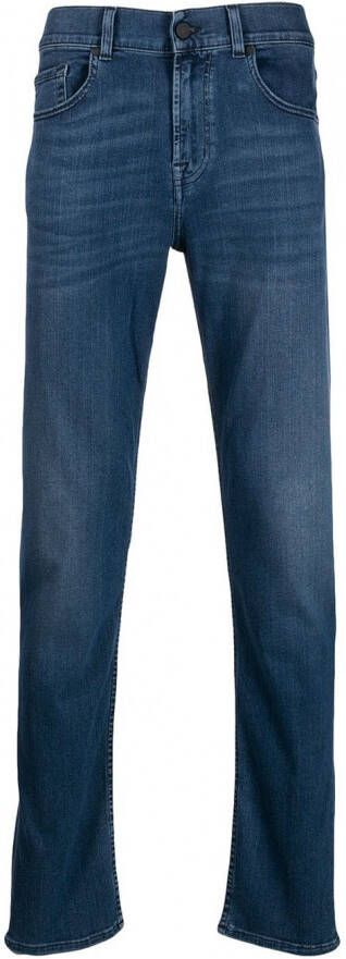 7 For All Mankind Jeans met tape Blauw