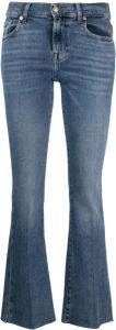 7 For All Mankind logo-patch bootcut jeans Blauw
