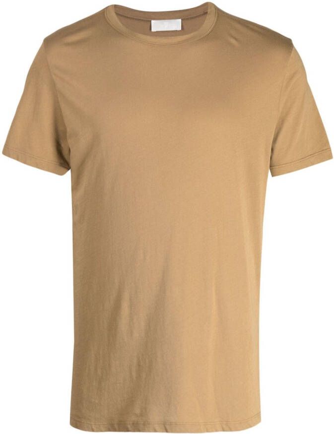 7 For All Mankind T-shirt met ronde hals Bruin