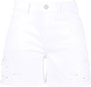 7 For All Mankind Shorts verfraaid met ringlets Wit