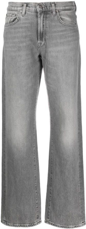 7 For All Mankind Jeans met stonewashed-effect Grijs