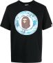 A BATHING APE T-shirt met print Zwart - Thumbnail 1