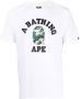 A BATHING APE T-shirt met logopatch Wit - Thumbnail 1
