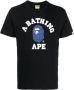 A BATHING APE T-shirt met logopatch Zwart - Thumbnail 1