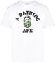 A BATHING APE T-shirt met logoprint Wit - Thumbnail 1