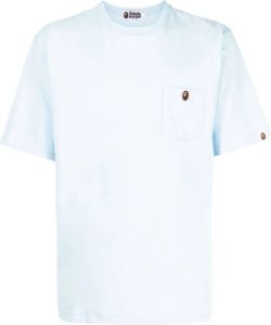 A BATHING APE T-shirt met logopatch Blauw