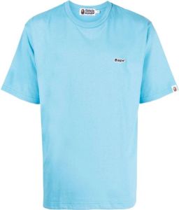 A BATHING APE T-shirt met logopatch Blauw