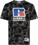 A BATHING APE x Russell Athletic T-shirt Zwart - Thumbnail 1