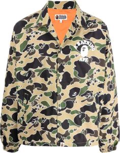 A BATHING APE Shirtjack met camouflageprint Veelkleurig