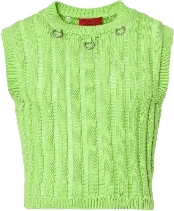 A BETTER MISTAKE Cropped top Groen