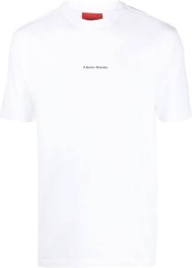A BETTER MISTAKE T-shirt met geborduurd logo Wit