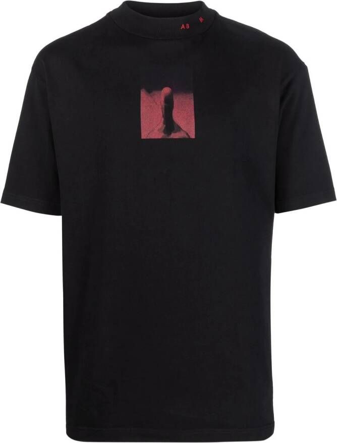 A BETTER MISTAKE T-shirt met print Zwart