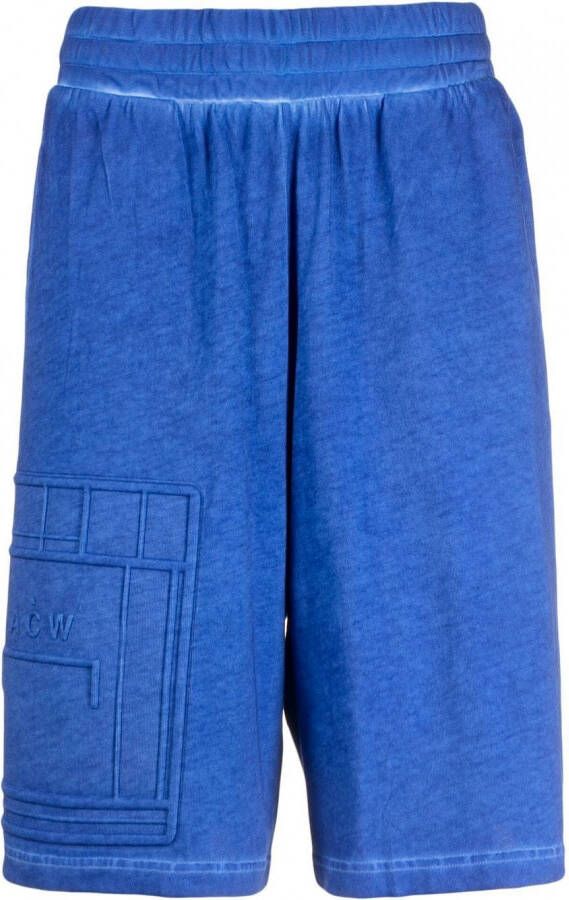 A-COLD-WALL* Bermuda shorts met elastische taille Blauw