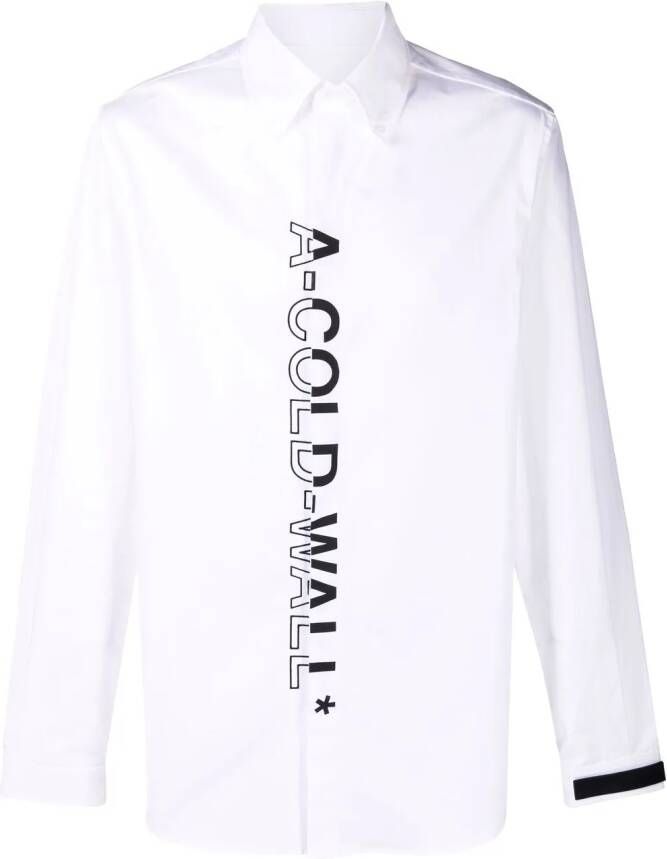 A-COLD-WALL* Overhemd met logoprint Wit