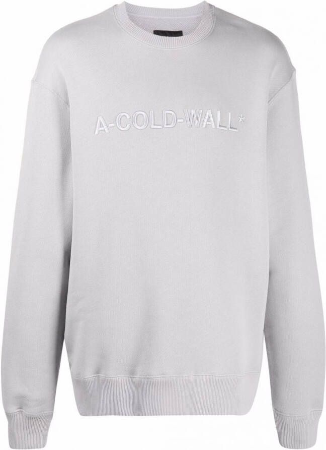 A-COLD-WALL* Sweater met geborduurd logo Grijs