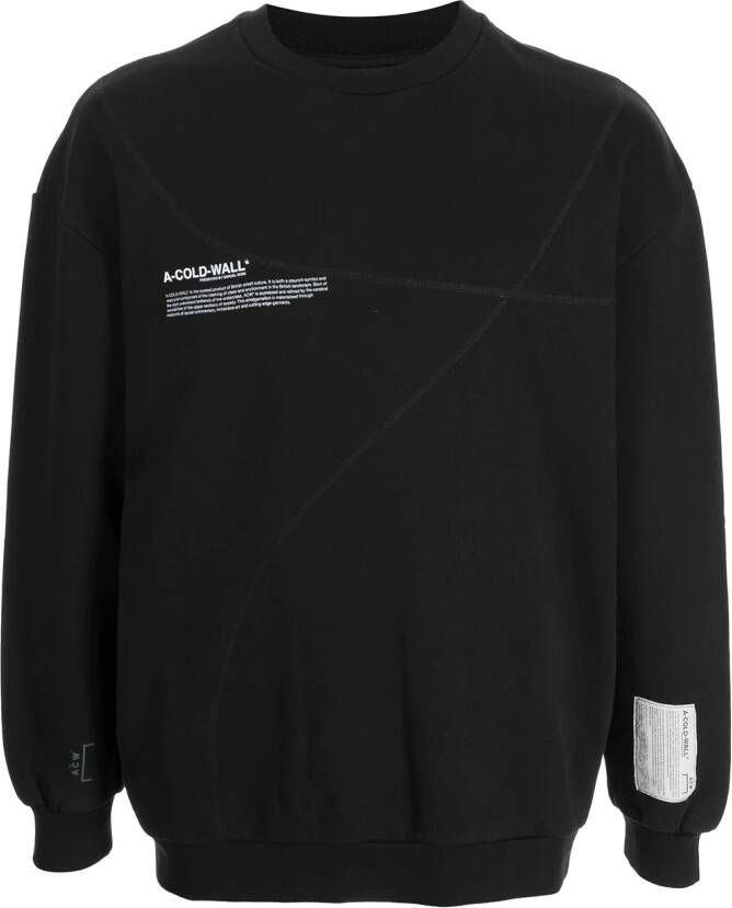 A-COLD-WALL* Sweater met tekst Zwart
