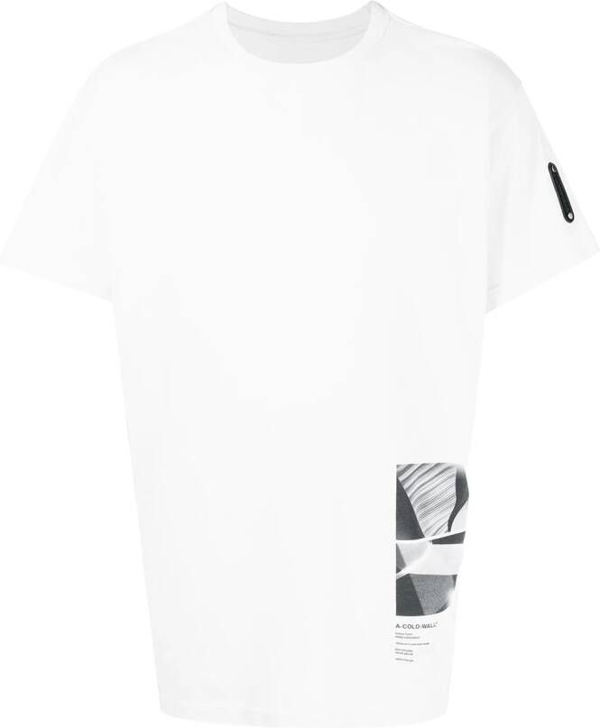 A-COLD-WALL* T-shirt met grafische print Beige