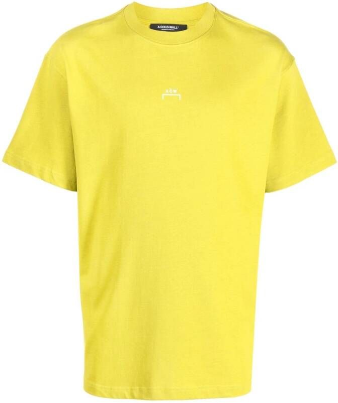 A-COLD-WALL* T-shirt met logoprint Groen