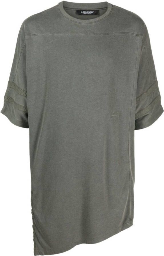 A-COLD-WALL* Asymmetrisch T-shirt Groen