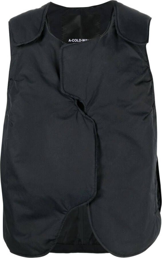 A-COLD-WALL* Asymmetrische bodywarmer Zwart