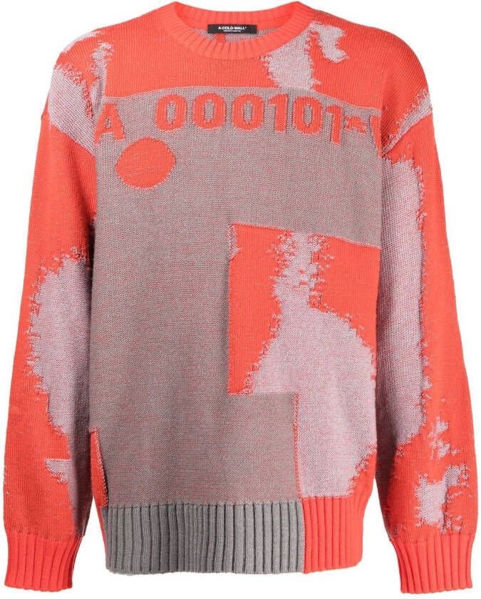 A-COLD-WALL* Oversized trui Rood