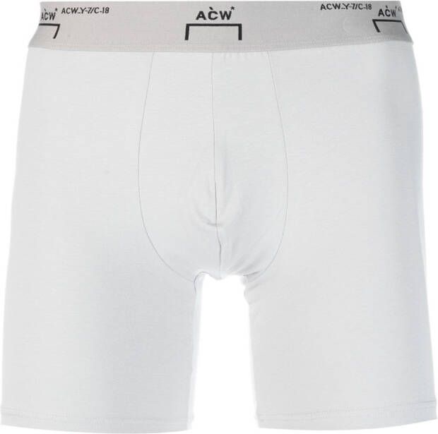 A-COLD-WALL* Shorts met logo Grijs