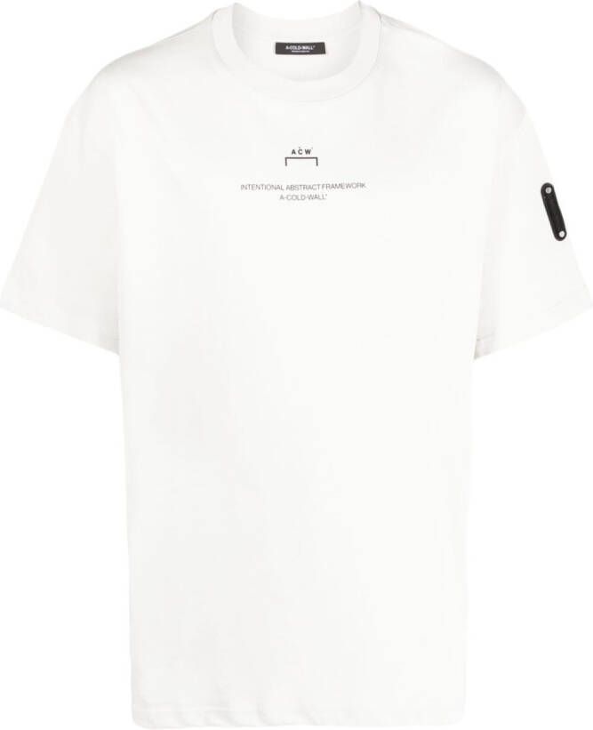 A-COLD-WALL* T-shirt met logopatch Beige