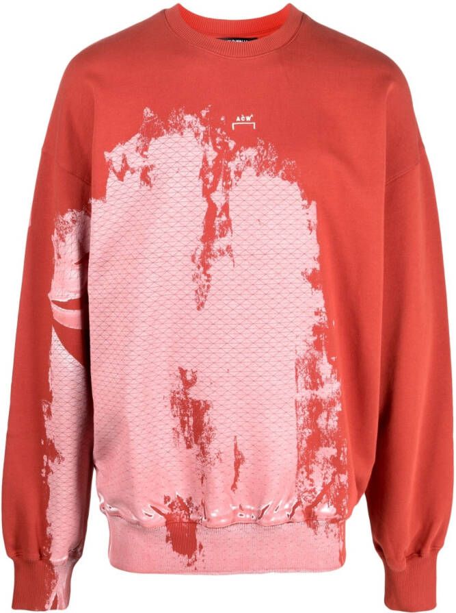 A-COLD-WALL* Sweater met tie-dye print Rood