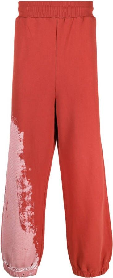 A-COLD-WALL* Trainingsbroek met tie-dye print Rood