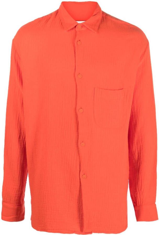 A Kind of Guise Overhemd van biologisch katoen Oranje