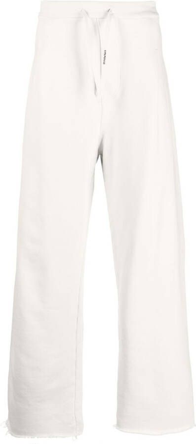 A Paper Kid Katoenen trainingsbroek Beige