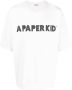 A Paper Kid T-shirt met logoprint Beige - Thumbnail 1