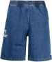 AAPE BY *A BATHING APE Bermuda shorts met logopatch Blauw - Thumbnail 1