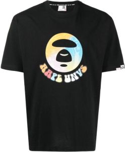 AAPE BY *A BATHING APE T-shirt met logodetail Zwart