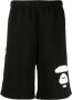 AAPE BY *A BATHING APE Shorts met verlaagd kruis Zwart - Thumbnail 1
