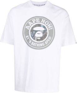 AAPE BY *A BATHING APE T-shirt met logoprint WHX