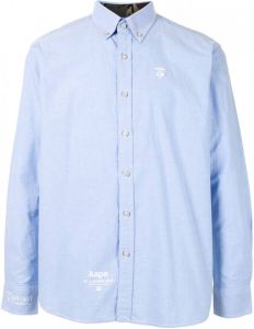 AAPE BY *A BATHING APE Button-down overhemd Blauw