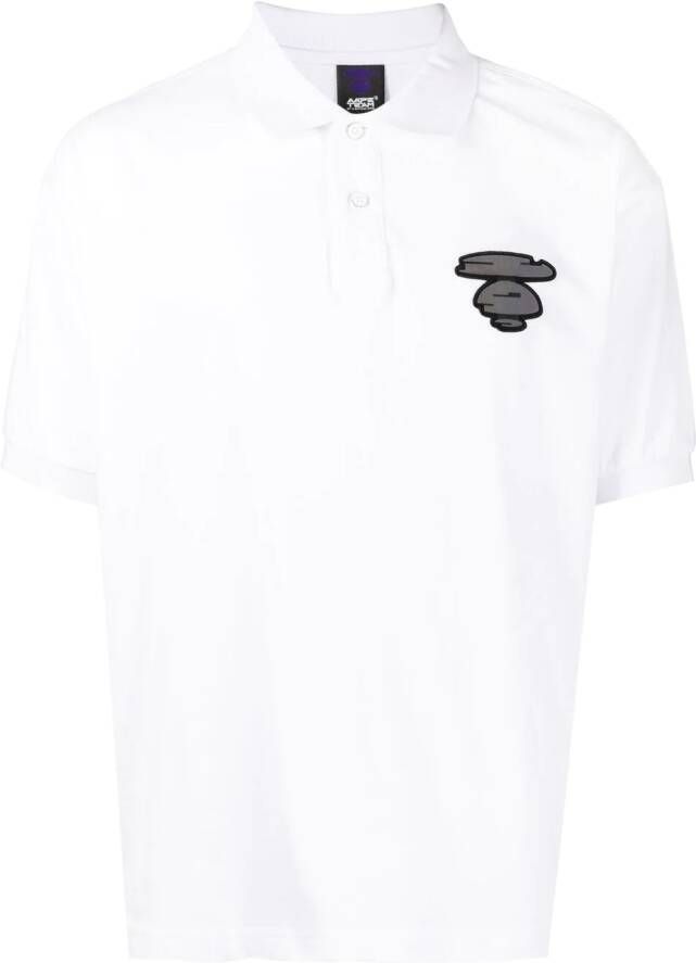AAPE BY *A BATHING APE Poloshirt met print Wit