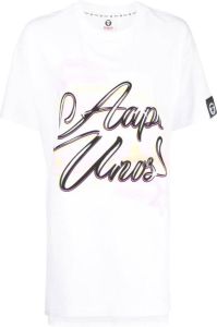 AAPE BY *A BATHING APE T-shirt met logo Wit