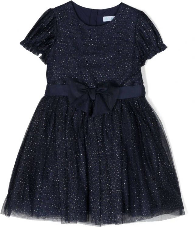 Abel & Lula Geplooide mini-jurk Blauw