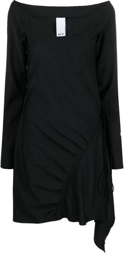 AC9 Asymmetrische jurk Zwart