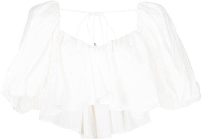 Acler Cropped top Wit