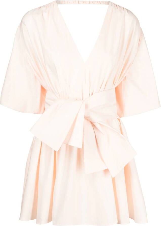 Acler Mini-jurk met geknoopt detail Roze