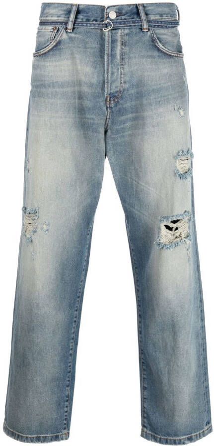 Acne Studios 1991 gerafelde jeans Blauw