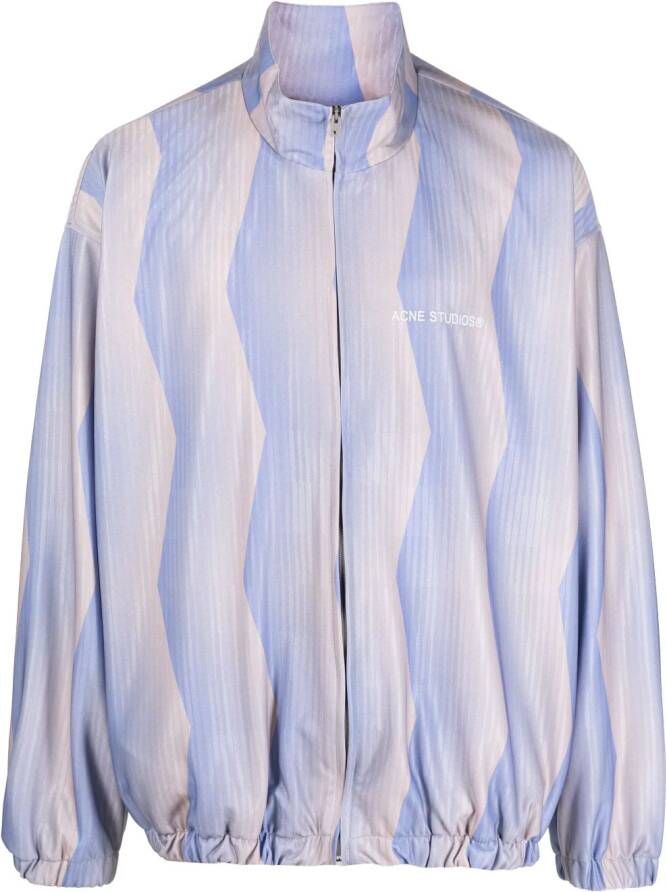 Acne Studios Jack met abstracte print Blauw