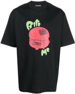 Acne Studios T-shirt met print Zwart