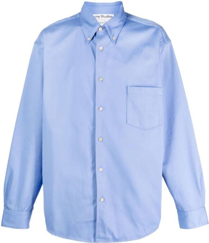 Acne Studios Button-down shirtjack Blauw