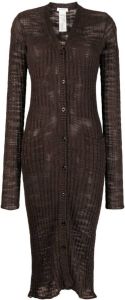 Acne Studios button-up knitted dress Bruin